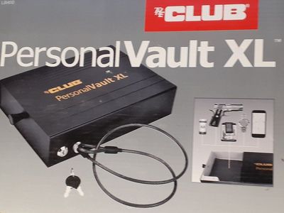 The Club Personal Vault XL Portable Security Safe with Steel Cable