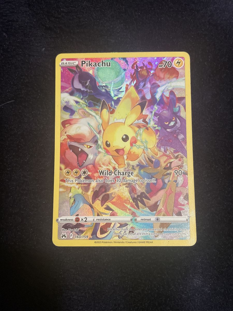 Pikachu 160/159 Full Art Secret Rare Pokémon Card (2023) - SV01 Scarlet & Violet Paldea Evolved