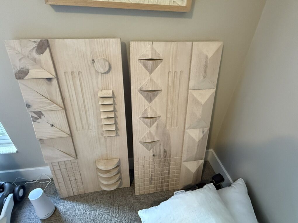 West Elm Wood Art Pieces