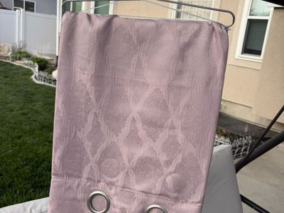 New rose/pink curtain panels - 1 pair