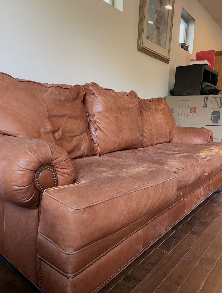 Free Genuine Leather Couch