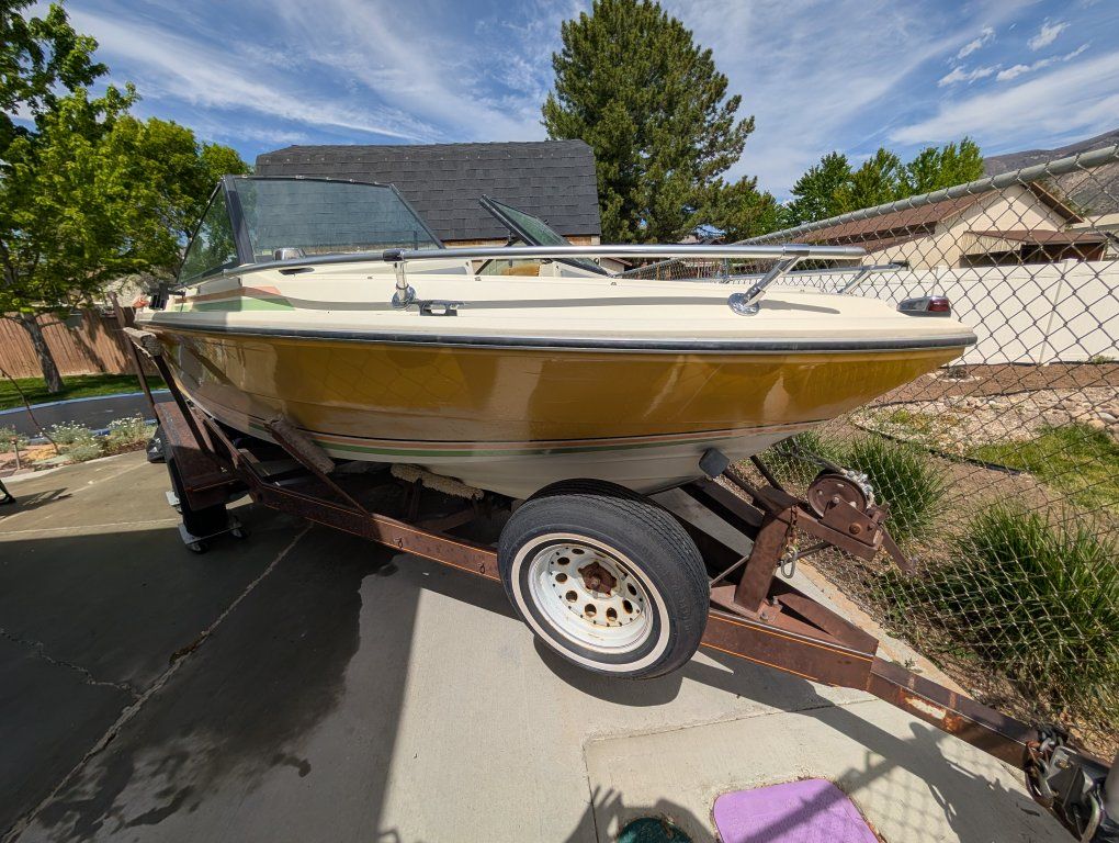 Fiberform ski boat