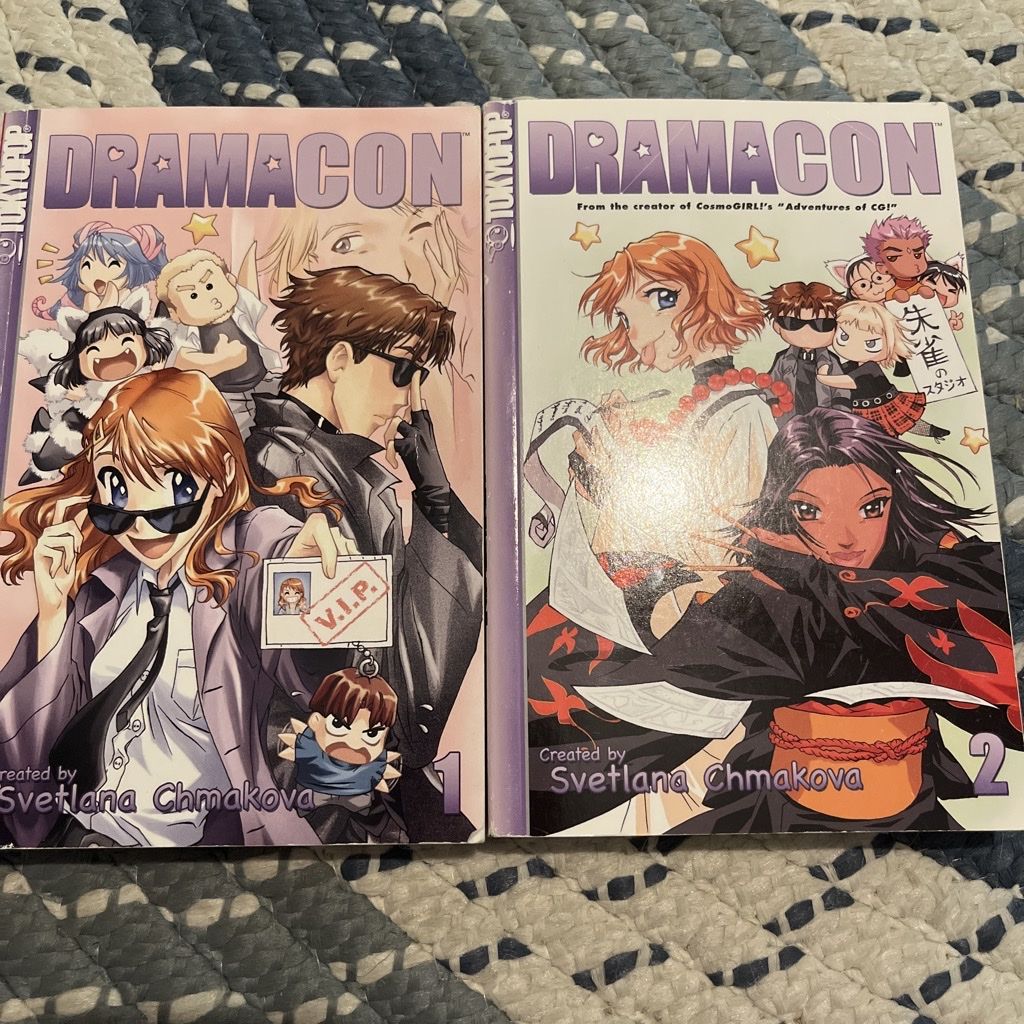 Dramacon Volumes 1 and 2 Manga by Svetlana Chmakova Tokyopop