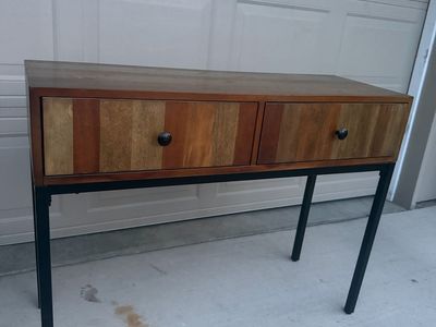Wood Console / Entryway Table with 2 Drawers