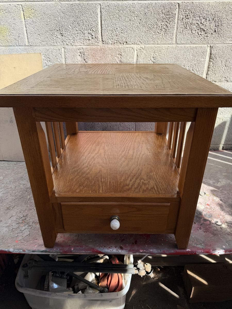Mission Style Solid Wood End Table