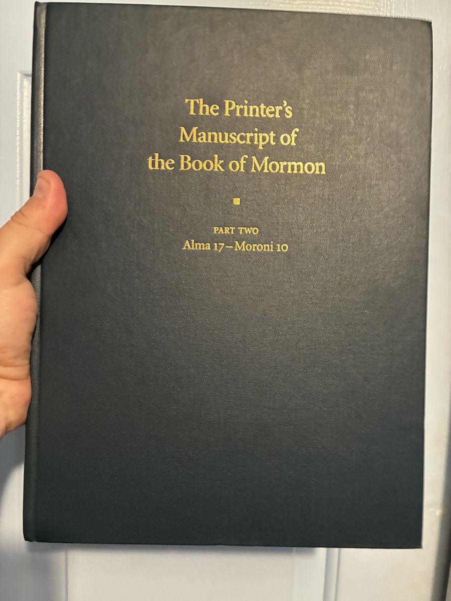 The Printer's Manuscript Of The Book Of Mormon, 2