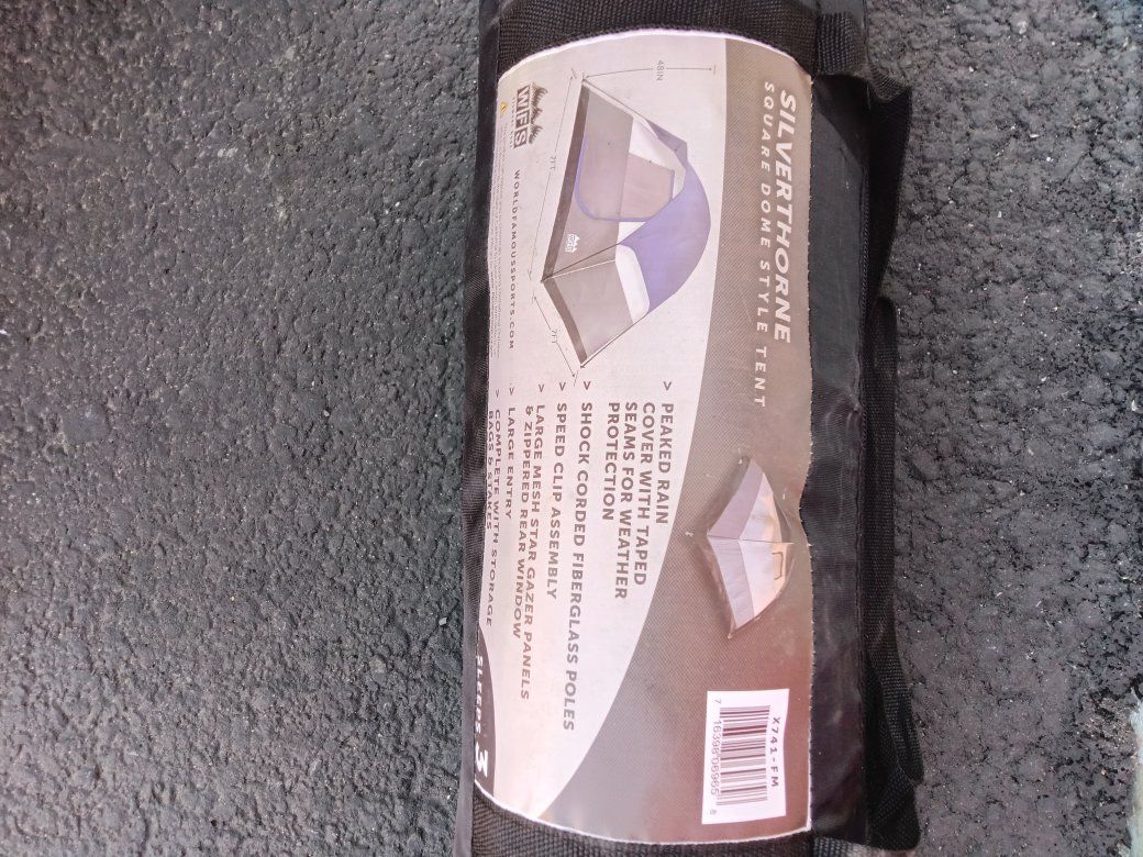 Sliverthorne Three Man Square Dome Tent Like New!