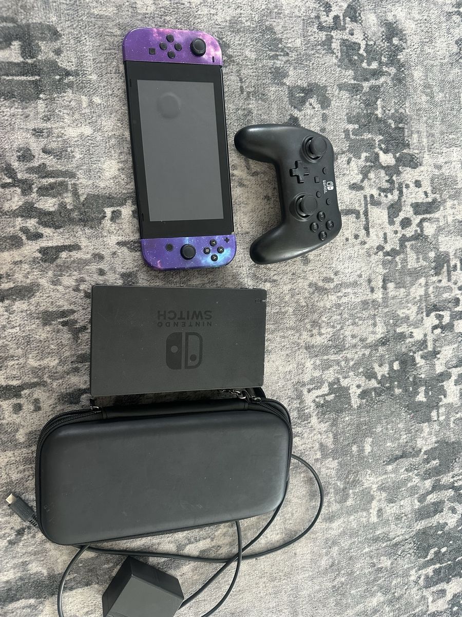 Nintendo Switch Console with Custom Joy-Cons, Pro Controller, Dock & Case - UsedGood