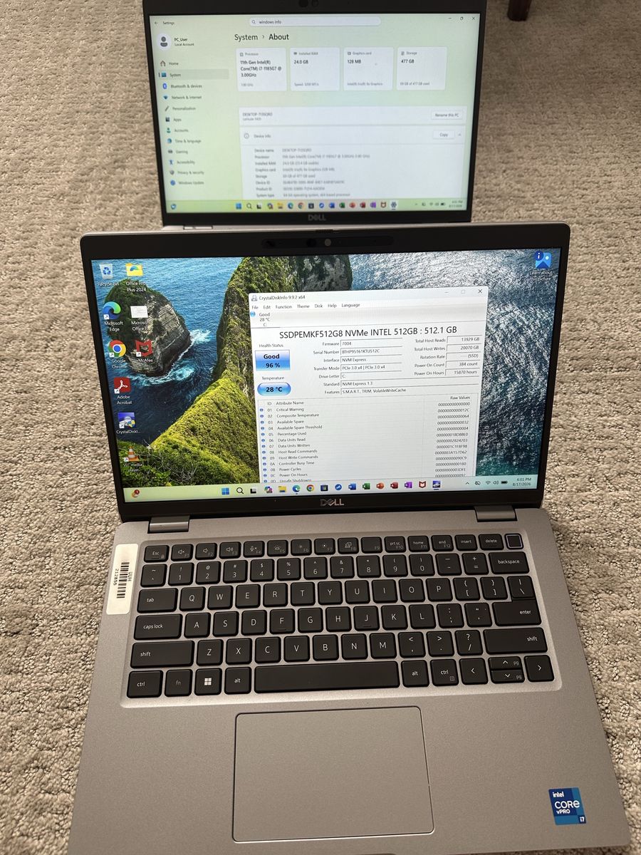 Dell Touch Laptop i7 Core 11th Gen 512 GB SSD 24 GB RAM