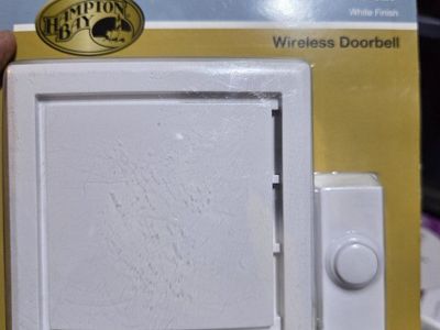 Hampton Bay Wireless Doorbell Kit - White Finish with Selectable Tunes