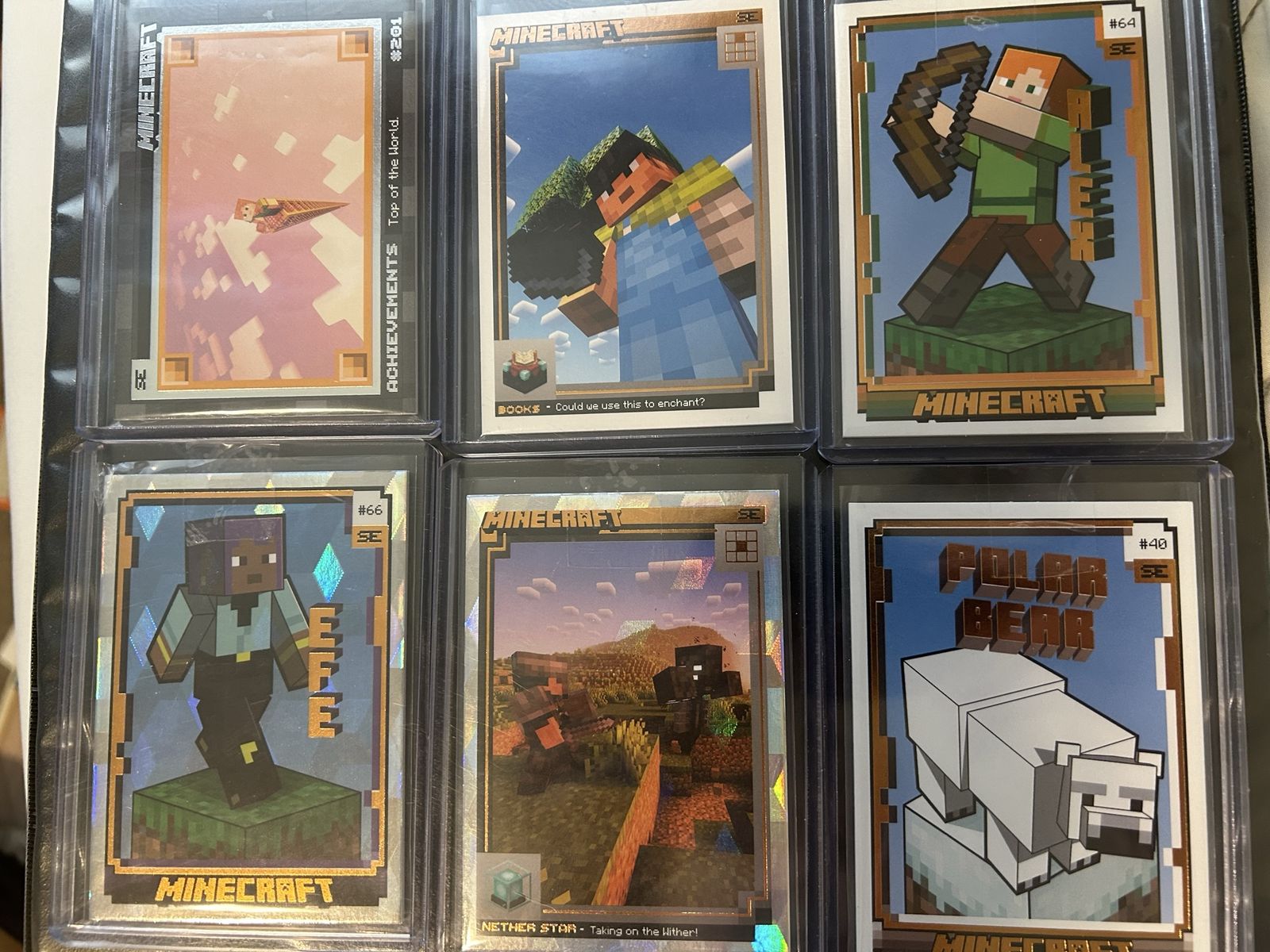 Minecraft cards all numbered