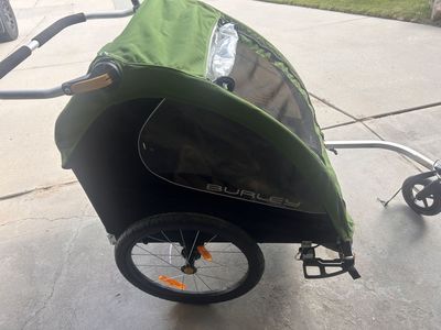 Sale pending: Used Burley Encore 2-Seat Bike/Run Trailer/Stroller (accepting backup offers)