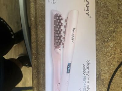 VAGARY VG-5560(US) Professional Styler Hair Straightening Brush - Rapid Heating, LCD Display