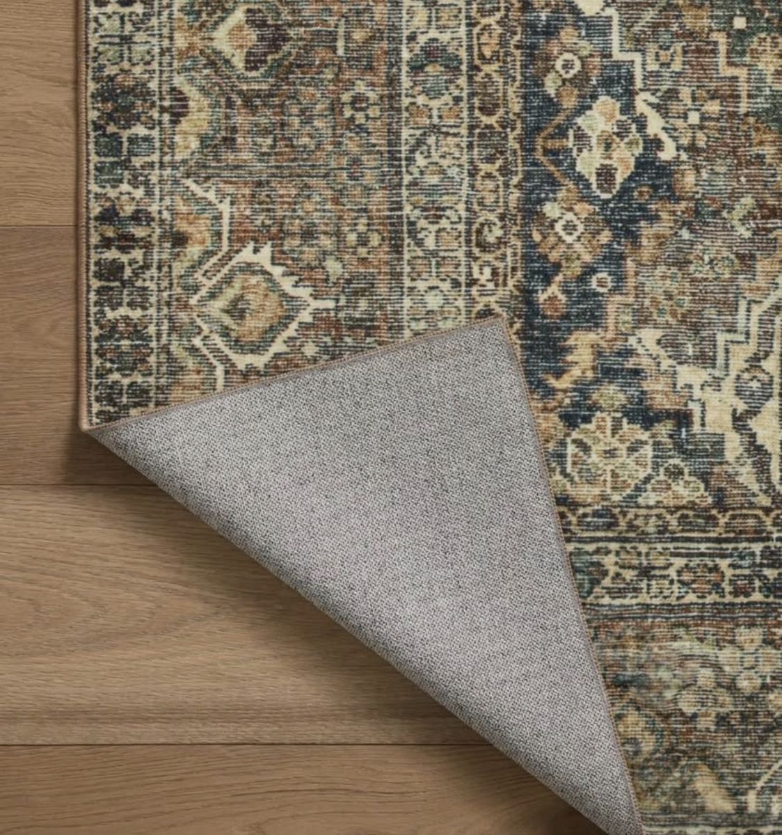 Banks Spice/Blue Area Rug 2'-6" x 9'-6"