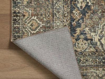 Banks Spice/Blue Area Rug 2'-6" x 9'-6"