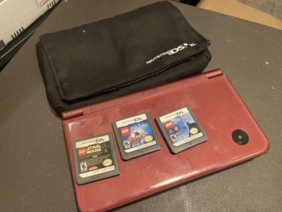 Burgundy Nintendo DSi XL