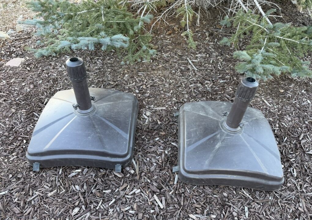 2 Shademobile Umbrella Stand Rolling Base Heavy