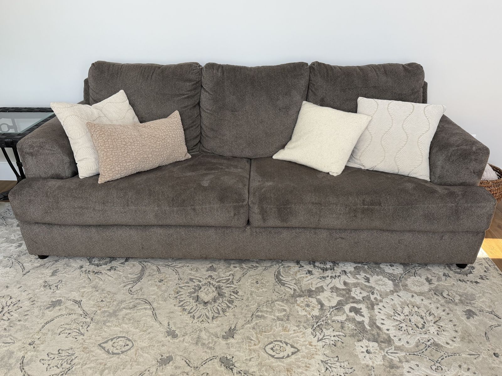 Cozy Grey Sofa and matching Loveseat - Excellent Condition, Lightly used