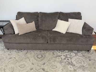 Cozy Grey Sofa and matching Loveseat - Excellent Condition, Lightly used
