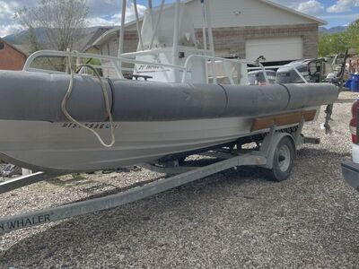 boston whaler impact boat with twin yamaha