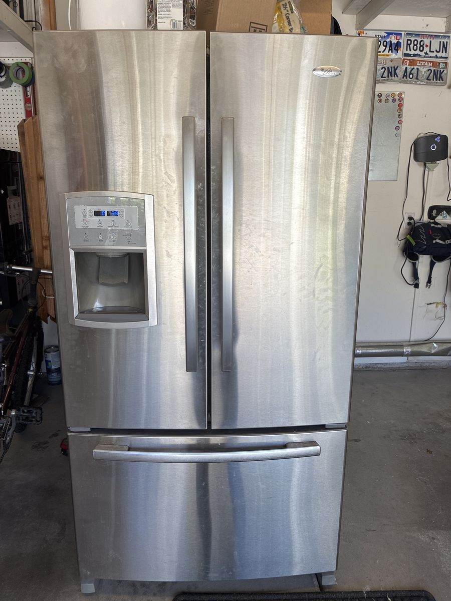 Whirlpool Gold French Door Refrigerator with Ice & Water Dispenser - Stainless Steel