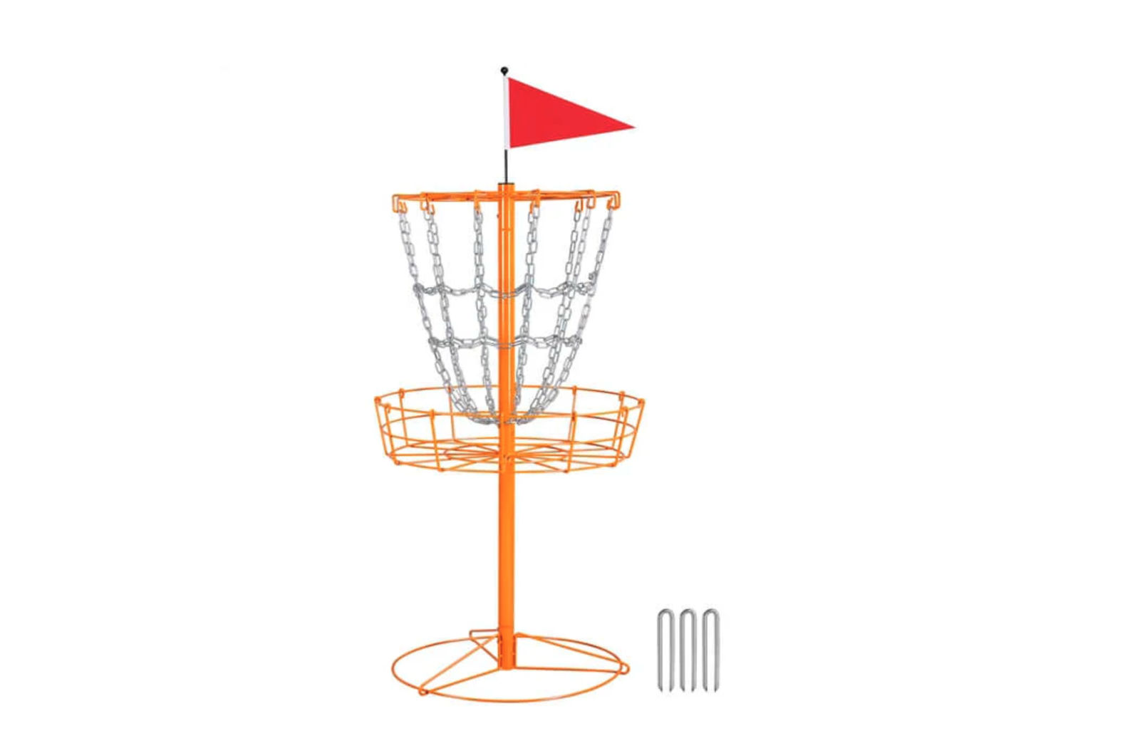 New in Box Orange Golf Goal Basket with stand and 12-Chain