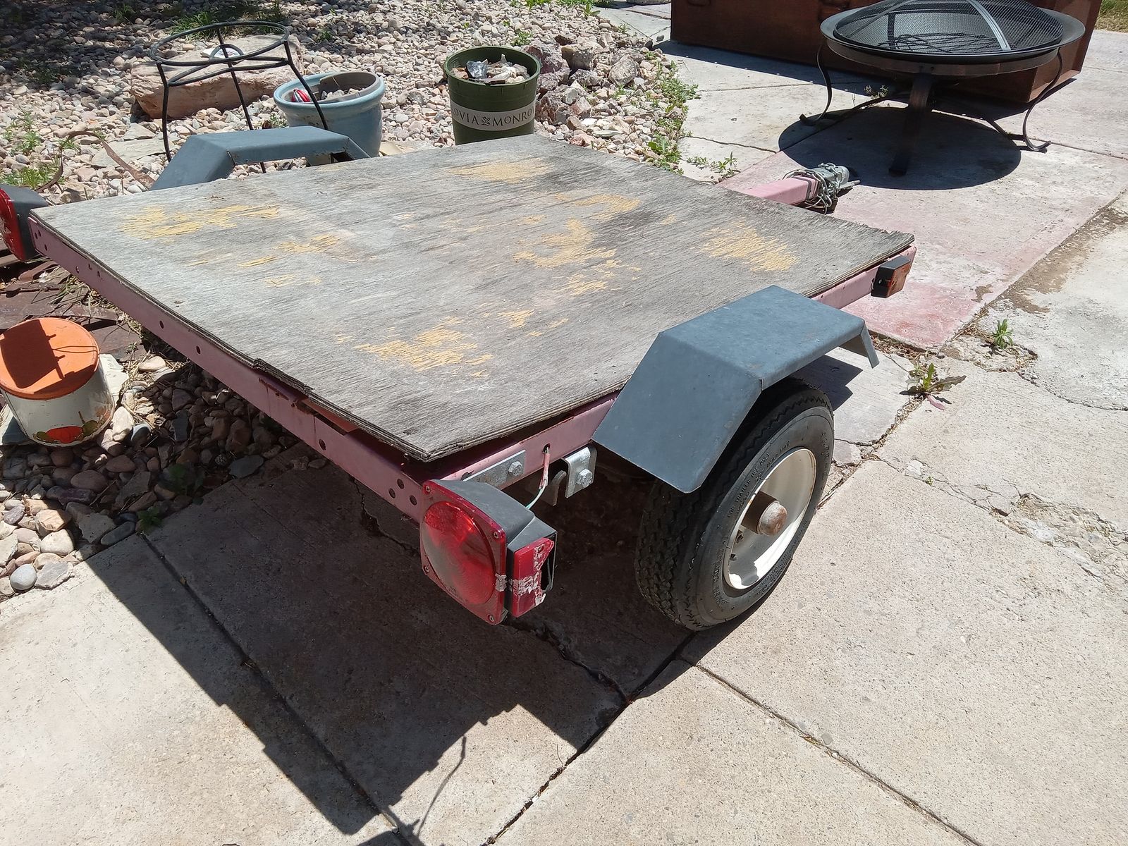 Tow utility trailer. (Can deliver) great 4 four wheeler ( parade float)