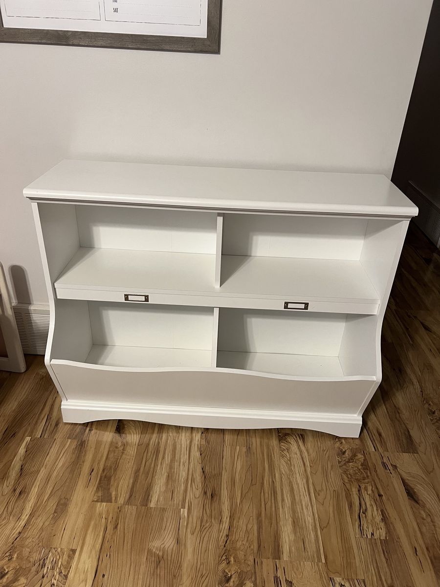 Bookshelf with toy storage