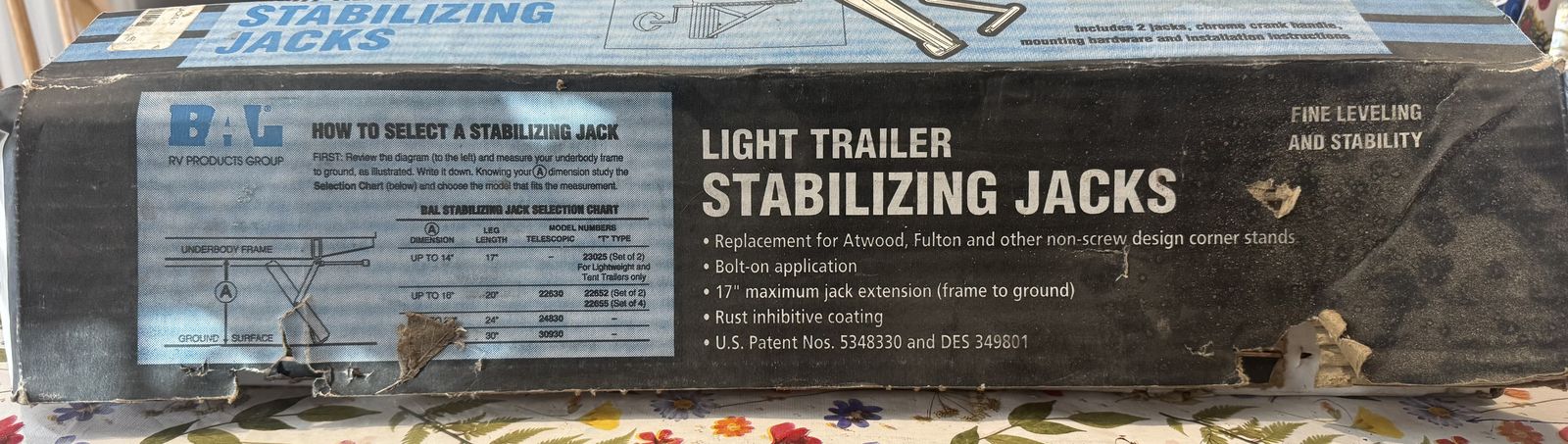 Light Trailer Stabilizing Jack
