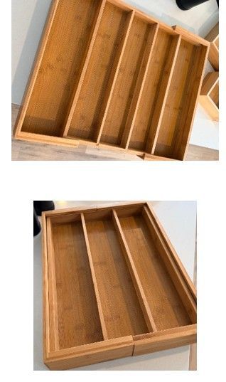 Bamboo drawer organizer expandable