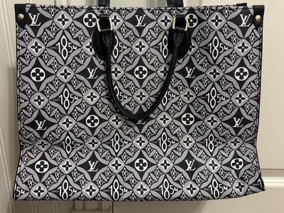 Louis Vuitton Since 1854 Monogram Jacquard Tote Bag Black White