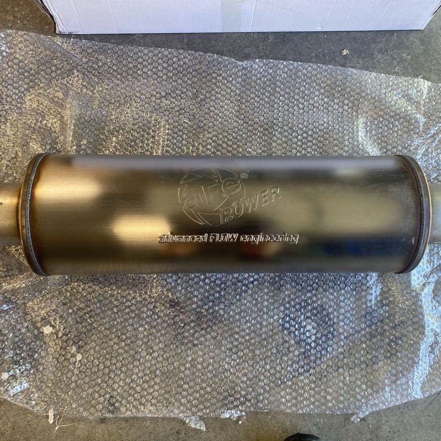 4” straight muffler