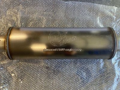 4” straight muffler