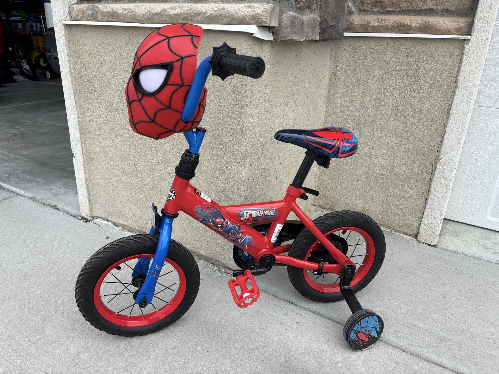 12” Spider-Man Pedal Bike with Training Wheels