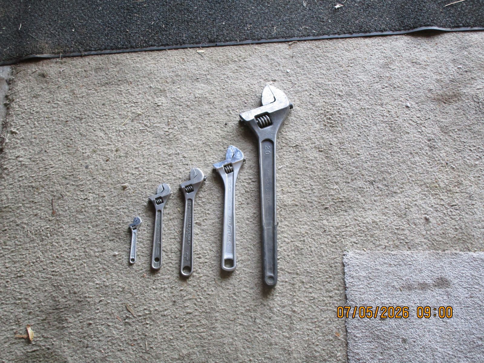 Set of Cresent Wrenchs