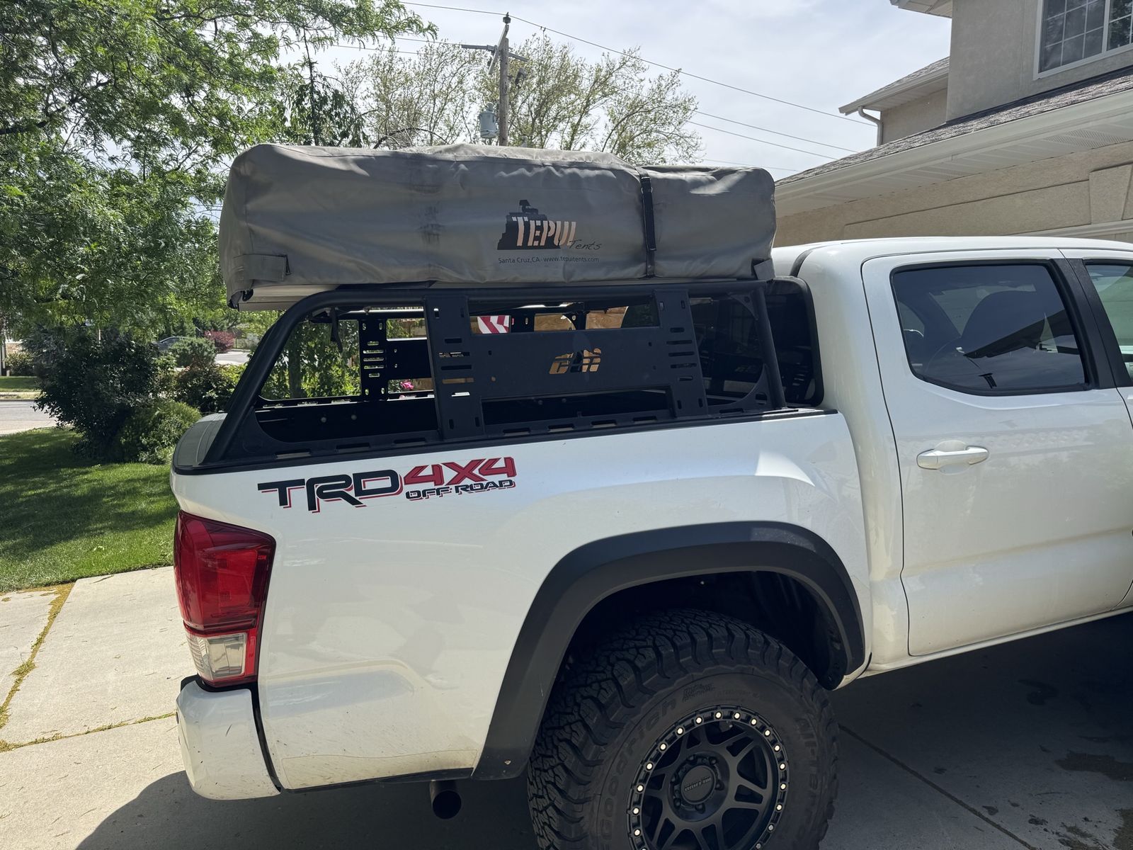 Tacoma CBI Bed Rack and Tepui Rooftop Tent