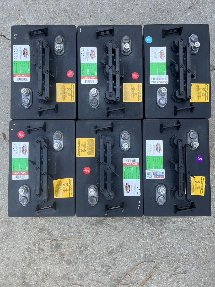 For Sale 6 Each 6 volt Golf Cart Batteries