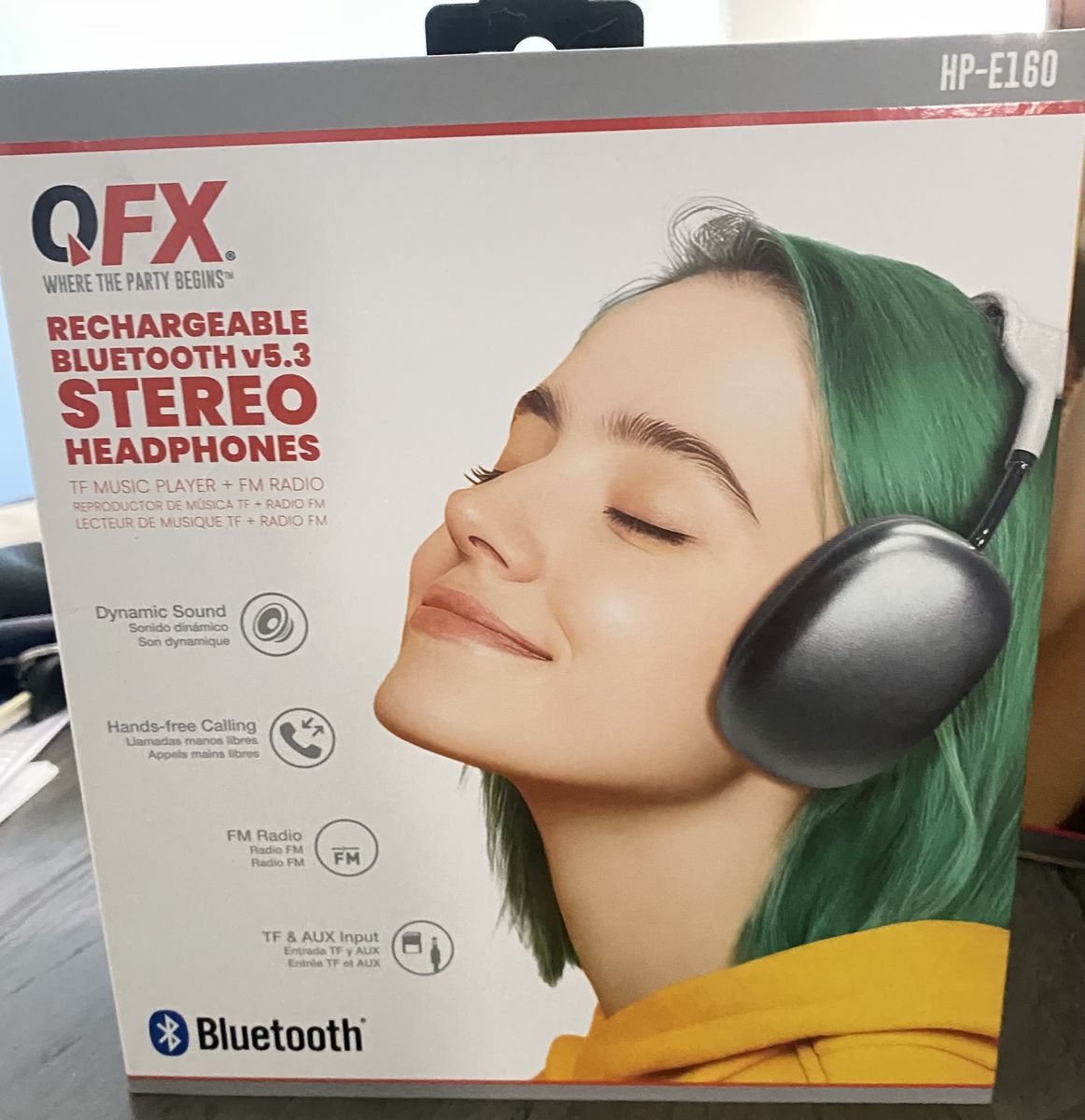 QFX Rechargeable Stero Headphones 