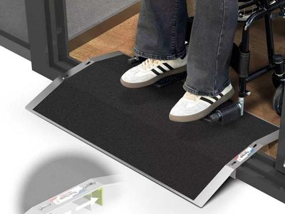NEW 27.6"L×1.6"H Bridge Threshold Ramps for Doorways, Fits 2.8–5.1" Wide Threshold