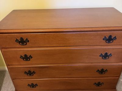 Vintage Wooden Dresser with 4 Drawers - Classic Design, Good Condition