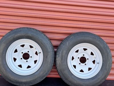 New Set of 2 ST 205/75 D 14 Trailer Tires