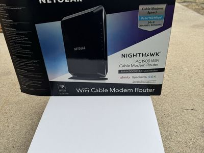 Netgear Nighthawk AC1900 WiFi Cable Modem Router C7000v2