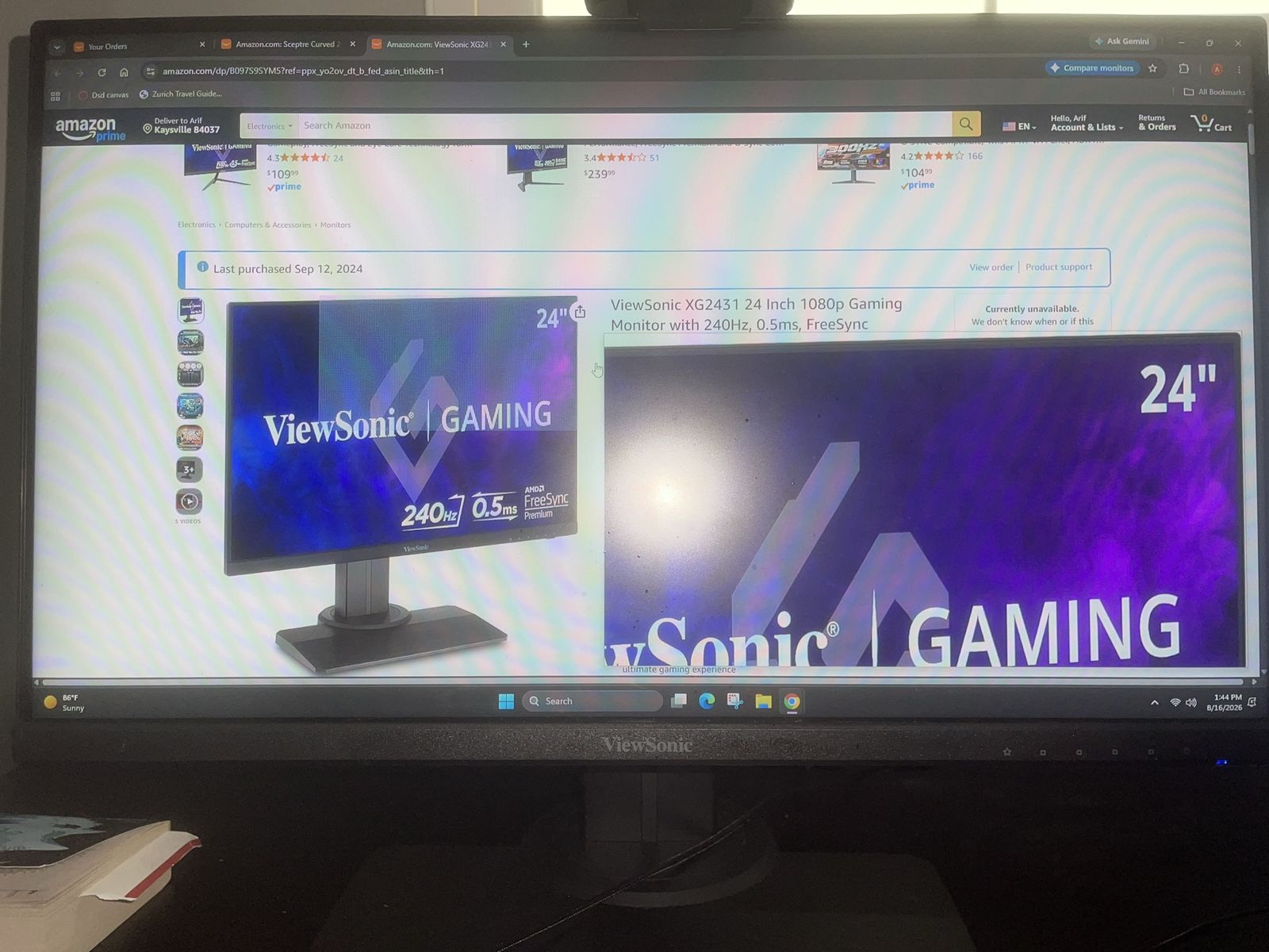 Gaming monitor