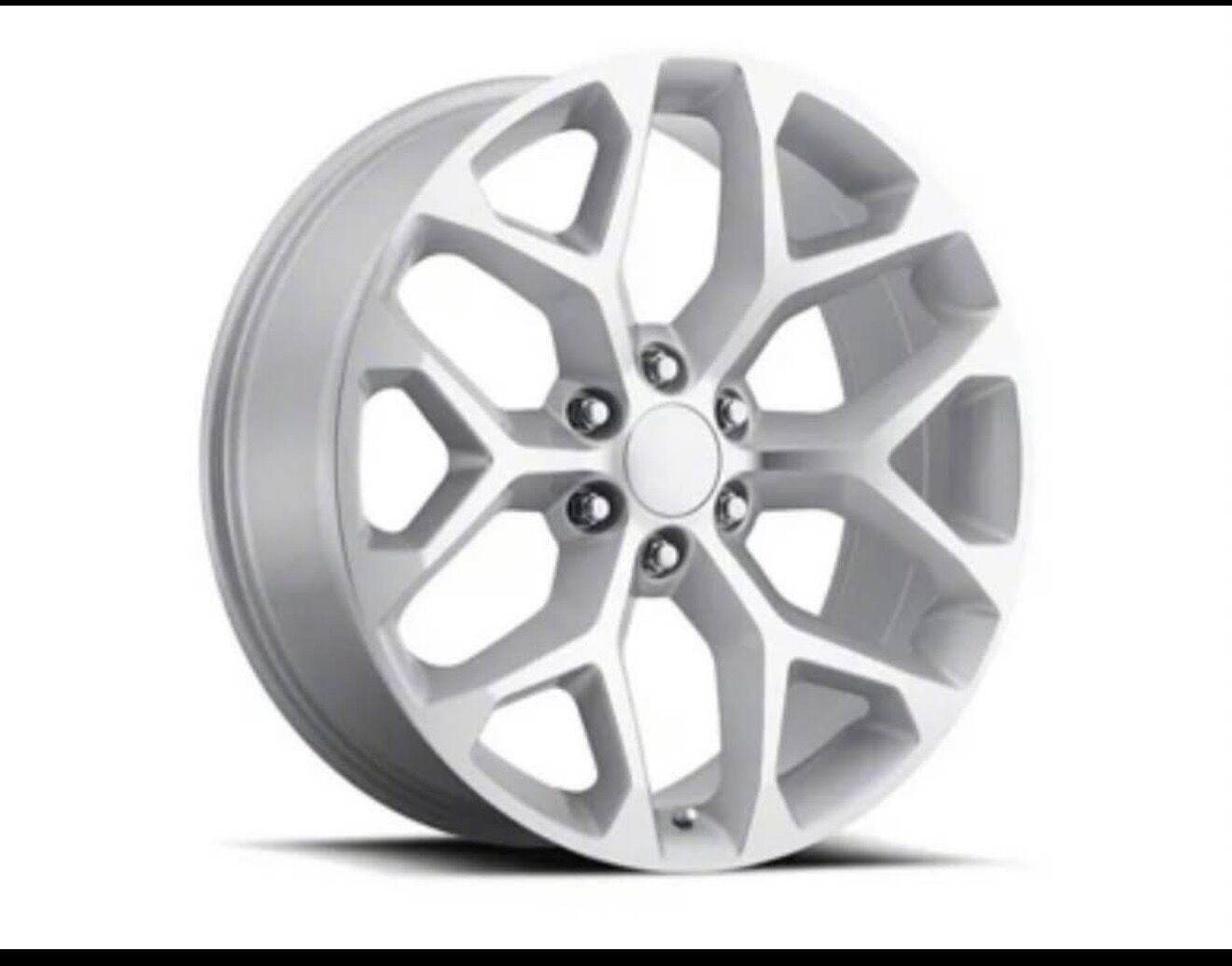 Brand new in box 22” rims SNOWFLAKES
