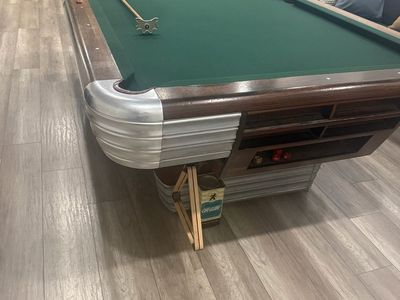 Vintage Brunswick Centennial 100 year Anniversary Pool Table 1945