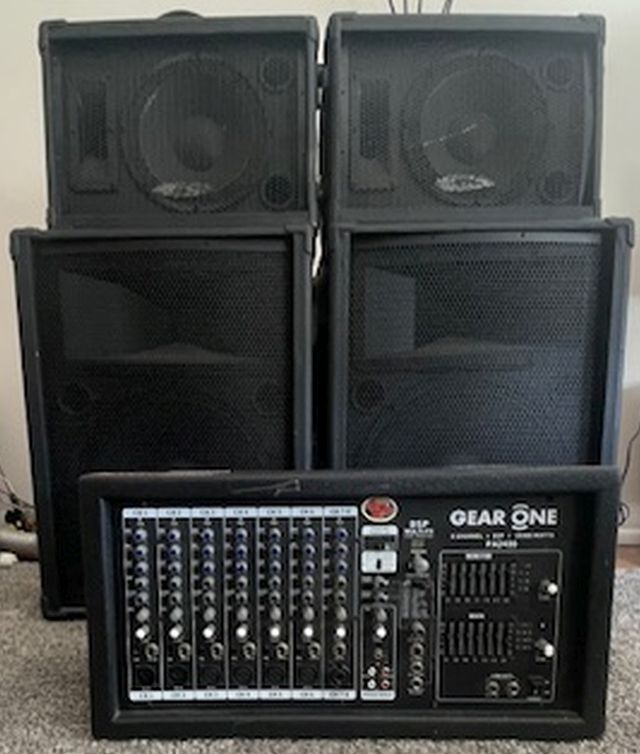 Set of 5 Speakers Sound System DJ etc.