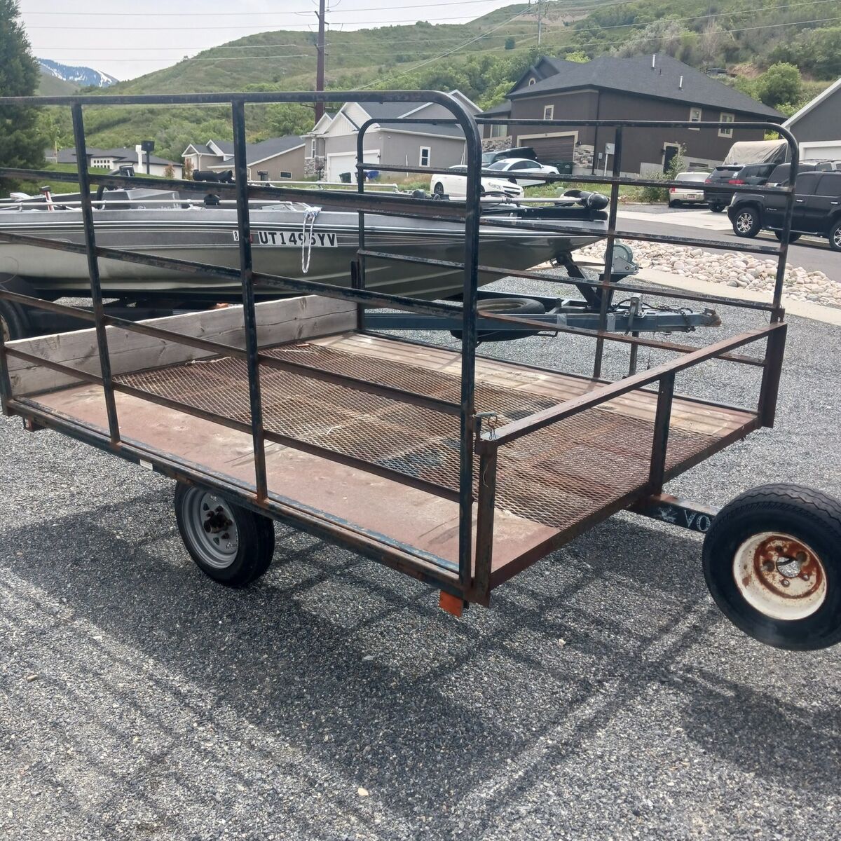 tilt/dual side load 8x7 trailer