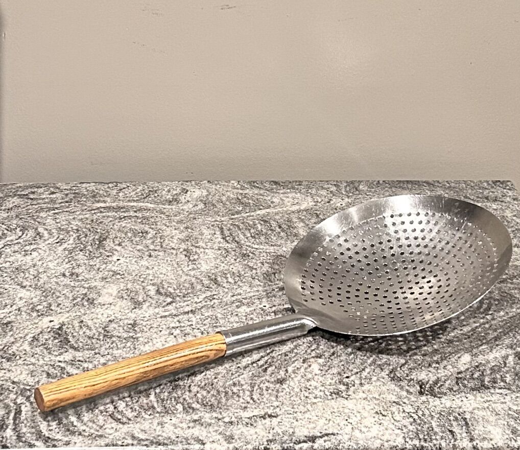 Stainless Steel Strainer & Carbon Steel Wok