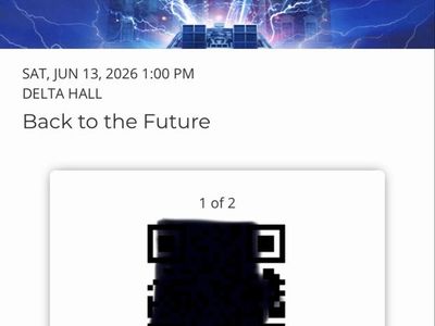Back to the Future The Musical SAT, JUN 13, 1:00pm