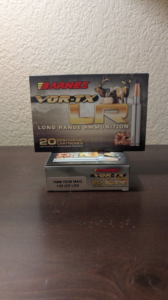 Barnes Vor-TX LR 7mm Rem Mag 139 GR LRX Long Range Ammunition